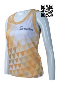 VT164 Design sports vest t-shirt  Sublimation  Financial institution Vest T-shirt supplier